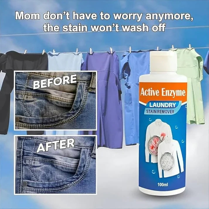 Active Enzyme Laundry Stain Remover (Pack of 2)